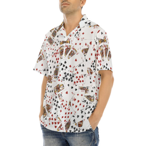 Royal Flush Playing Cards Hawaiian Shirt - Image 3