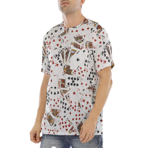 Royal Flush Playing Cards Men's T-Shirt - Image 2