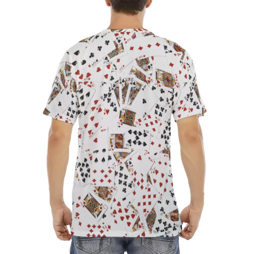 Royal Flush Playing Cards Men's T-Shirt - Image 4