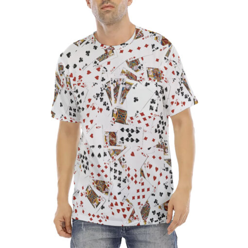 Royal Flush Playing Cards Men's T-Shirt