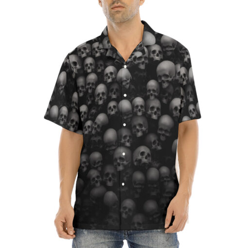 Skulls Background Hawaiian Shirt