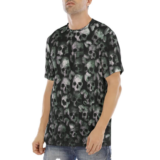 Skulls Background Men's T-Shirt - Image 2