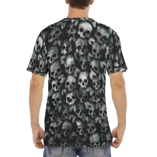 Skulls Background Men's T-Shirt - Image 4