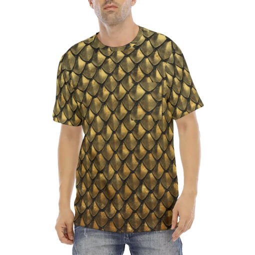 Gold Armor Scales Men's T-Shirt