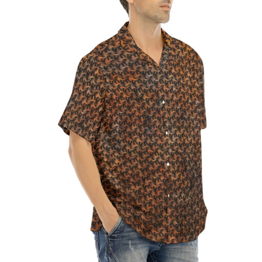 Rusty Chain Mail Hawaiian Shirt - Image 2