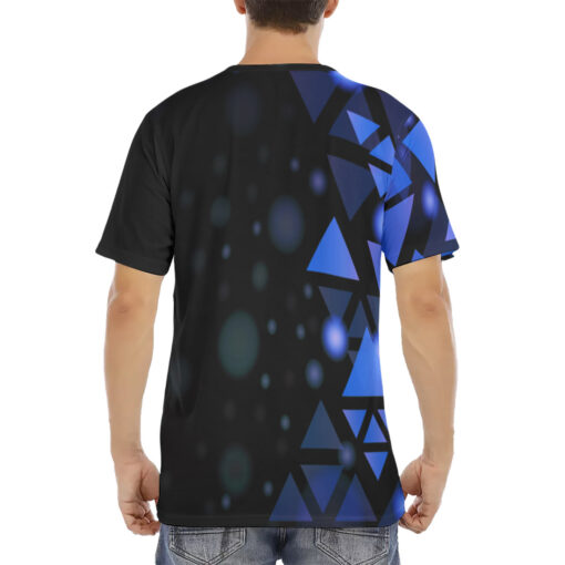 Blue Triangles Men's T-Shirt - Image 4