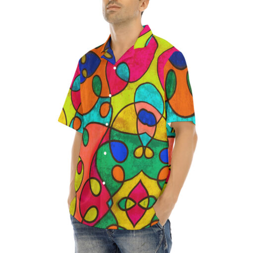 Modern Art Abstraction Hawaiian Shirt - Image 3