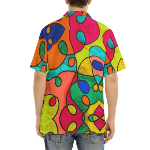 Modern Art Abstraction Hawaiian Shirt - Image 4