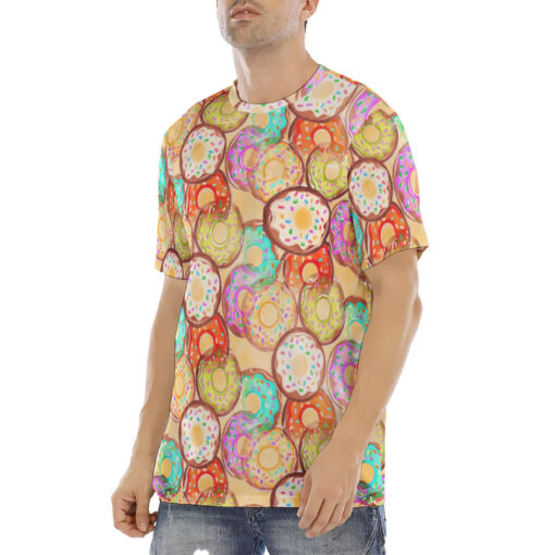 Donuts Print Men's T-Shirt - Image 2