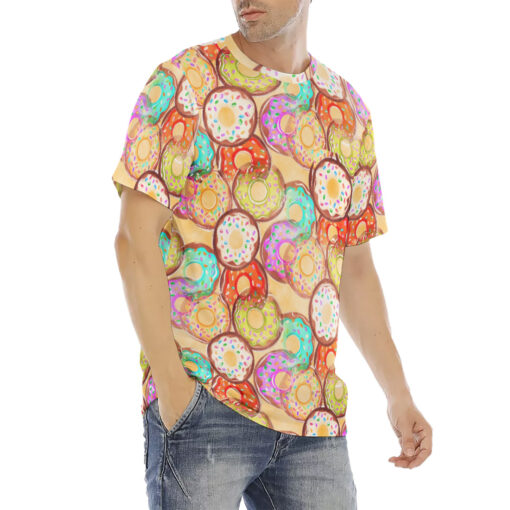 Donuts Print Men's T-Shirt - Image 3