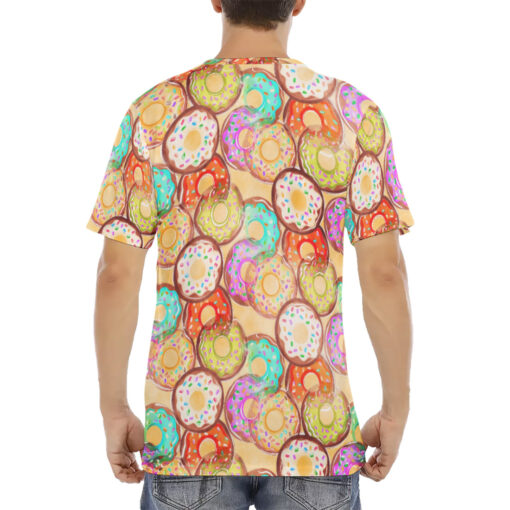 Donuts Print Men's T-Shirt - Image 4