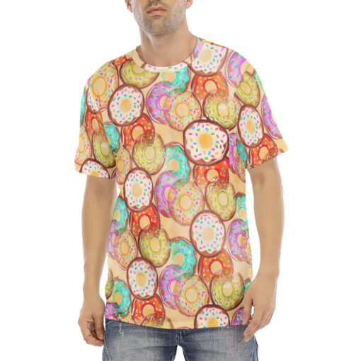 Donuts Print Men's T-Shirt