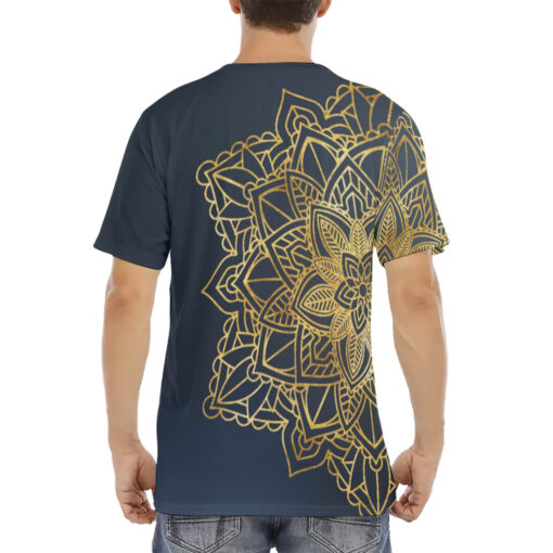 Mandala Floral Ethnic Ornament Men's T-Shirt - Image 4