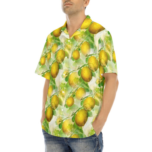 Lemon Trees Hawaiian Shirt - Image 3