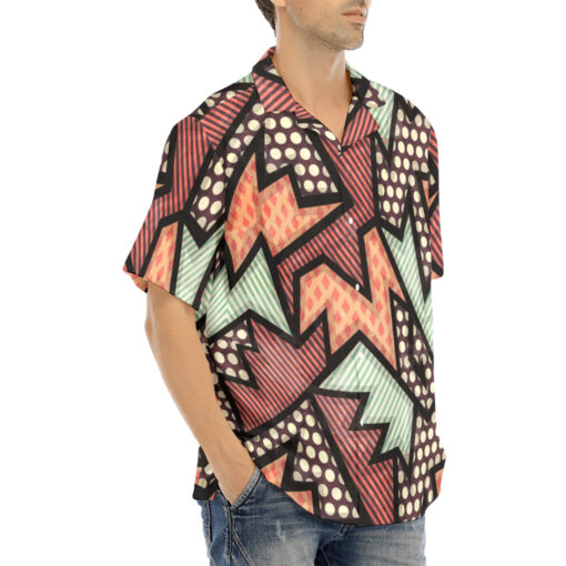 Cloth Geometric Grunge Hawaiian Shirt - Image 2