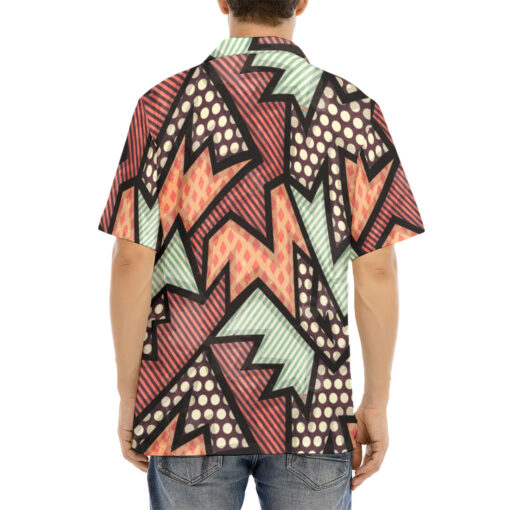 Cloth Geometric Grunge Hawaiian Shirt - Image 4