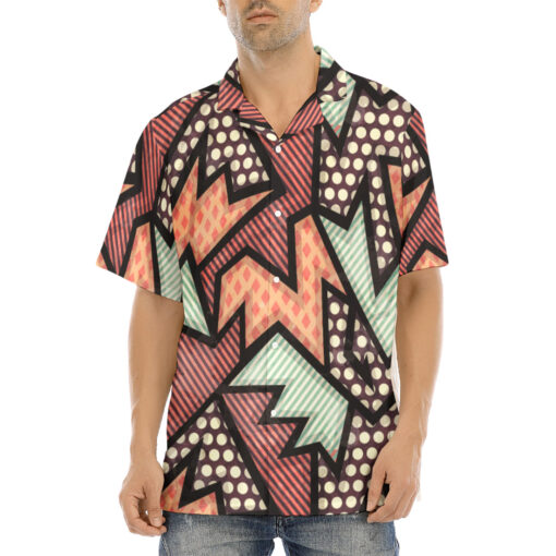 Cloth Geometric Grunge Hawaiian Shirt