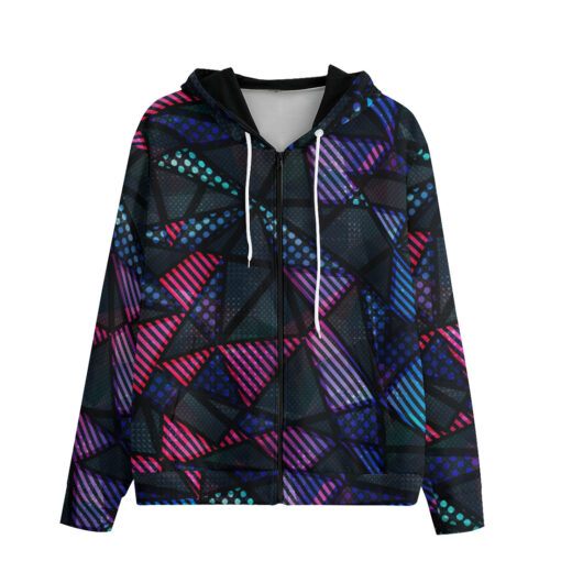 Spectrum Color Triangle Men's Zip Up Hoodie