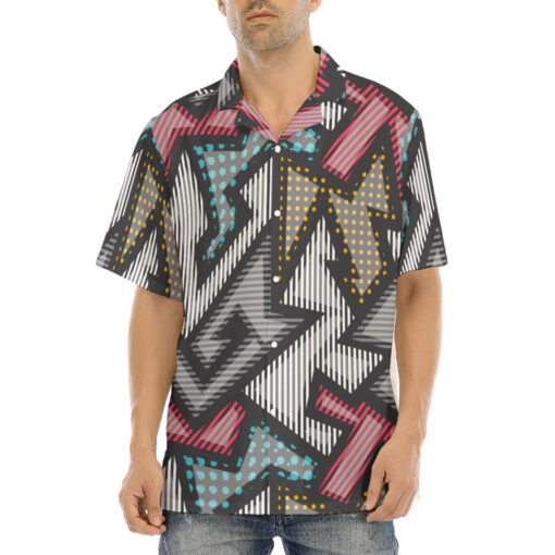 Cloth Grunge Geometric Hawaiian Shirt