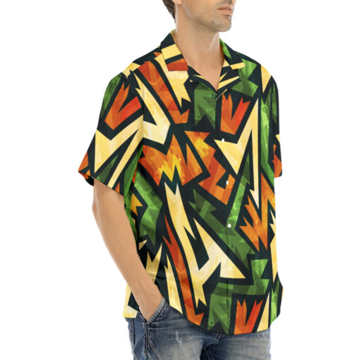 Green Ancient Grunge Hawaiian Shirt - Image 2