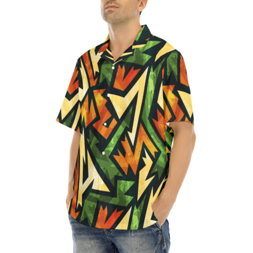 Green Ancient Grunge Hawaiian Shirt - Image 3