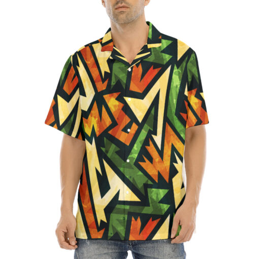 Green Ancient Grunge Hawaiian Shirt