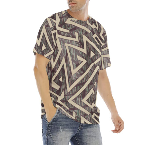 Tribal Geometric Men's T-Shirt - Image 3