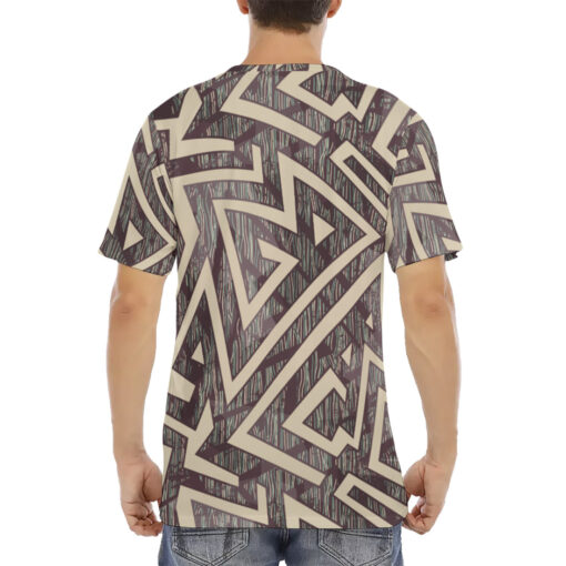 Tribal Geometric Men's T-Shirt - Image 4