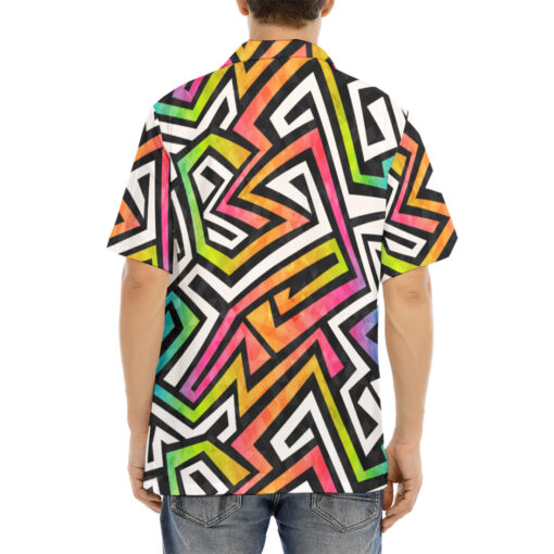 Graffiti Maze Grunge Hawaiian Shirt - Image 4