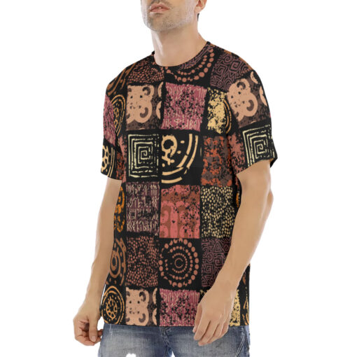 Ethnic Grunge Pattern Men's T-Shirt - Image 2