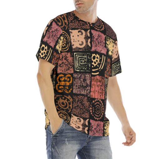 Ethnic Grunge Pattern Men's T-Shirt - Image 3