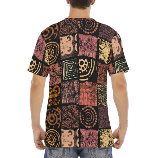 Ethnic Grunge Pattern Men's T-Shirt - Image 4