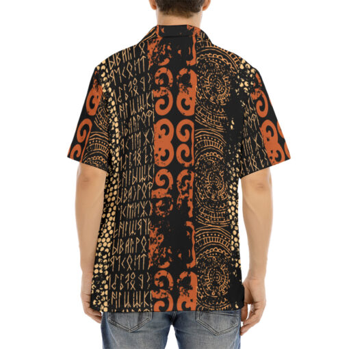 Grunge Ethnic Pattern Hawaiian Shirt - Image 4