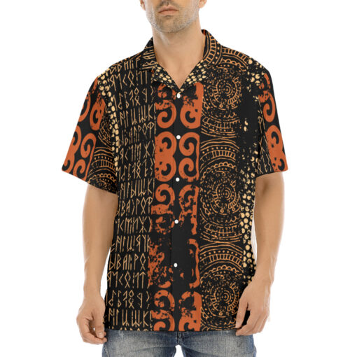 Grunge Ethnic Pattern Hawaiian Shirt