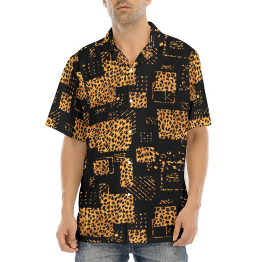 Abstract Animal Skin Fur Hawaiian Shirt