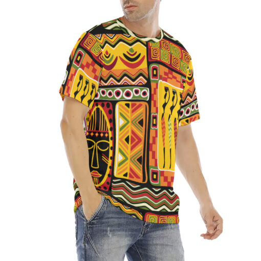 African Ornament Men's T-Shirt - Image 3