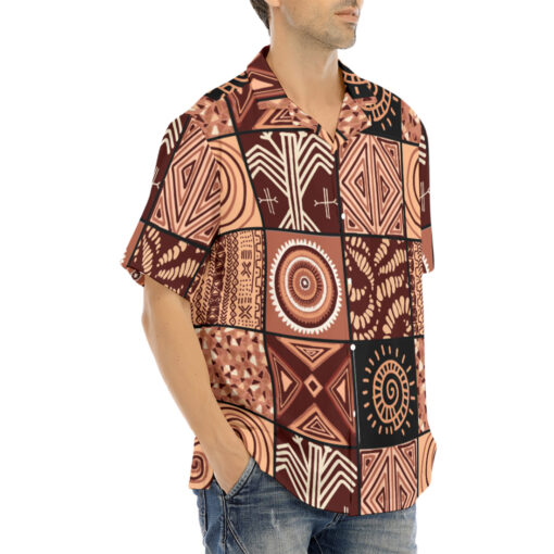 Ethnic Patchwork African Style Hawaiian Shirt - Image 2