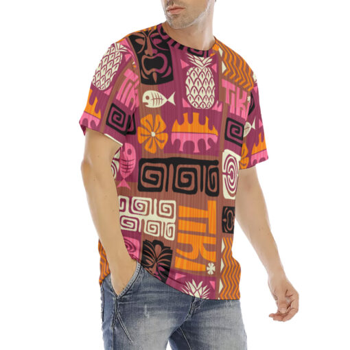 Exotic Tiki Scrapbook Men's T-Shirt - Image 3