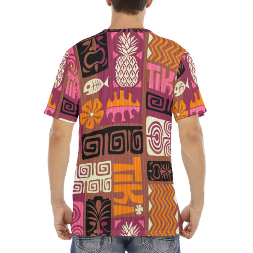 Exotic Tiki Scrapbook Men's T-Shirt - Image 4