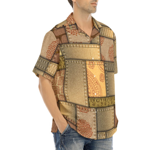 Patchwork Safari Style Hawaiian Shirt - Image 2