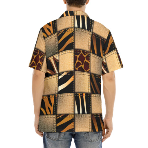 Patchwork Safari Hawaiian Shirt - Image 4