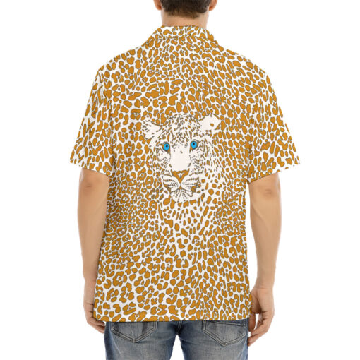 Leopard Art Background Hawaiian Shirt - Image 4