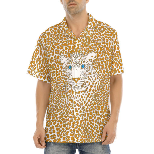 Leopard Art Background Hawaiian Shirt