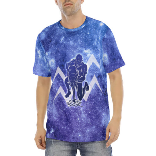 Aquarius Astrological Zodiac Sign Men's T-Shirt