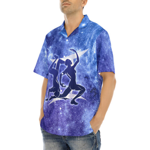 Gemini Astrological Zodiac Sign Hawaiian Shirt - Image 3