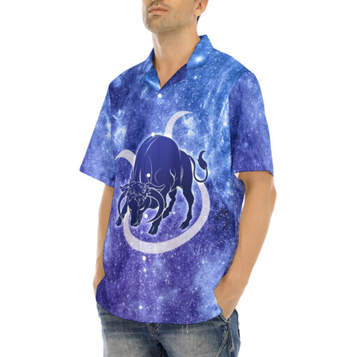 Taurus Astrological Zodiac Sign Hawaiian Shirt - Image 3