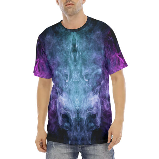 Pink Blue Cloud Smoke Men's T-Shirt