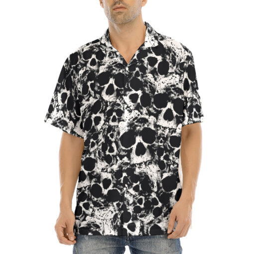 Skulls Grunge Hawaiian Shirt