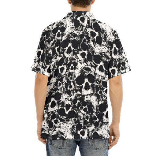 Skulls Grunge Hawaiian Shirt - Image 4