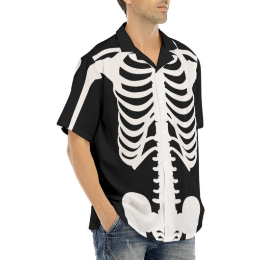 Skeleton Print Hawaiian Shirt - Image 2